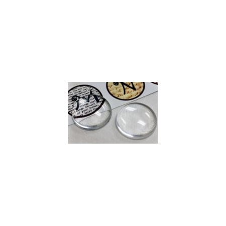 Professional Plastics Clear Cast Acrylic Cabochon, 0.375 Dia, Pkg Of 100 EA Package BALLACR.375CLCAST-HALF-100PK